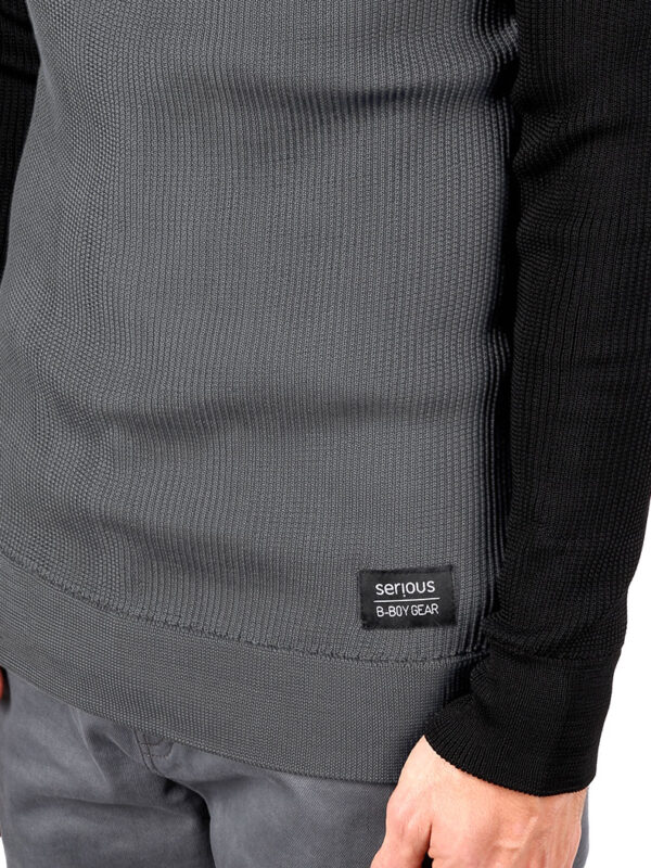 Serious Baseneck – grey black