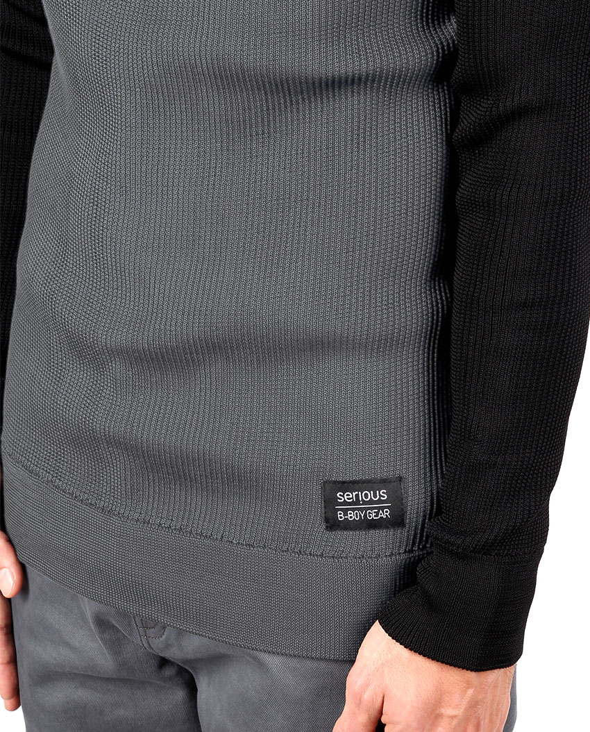 Serious Baseneck - grey black – Bild 2