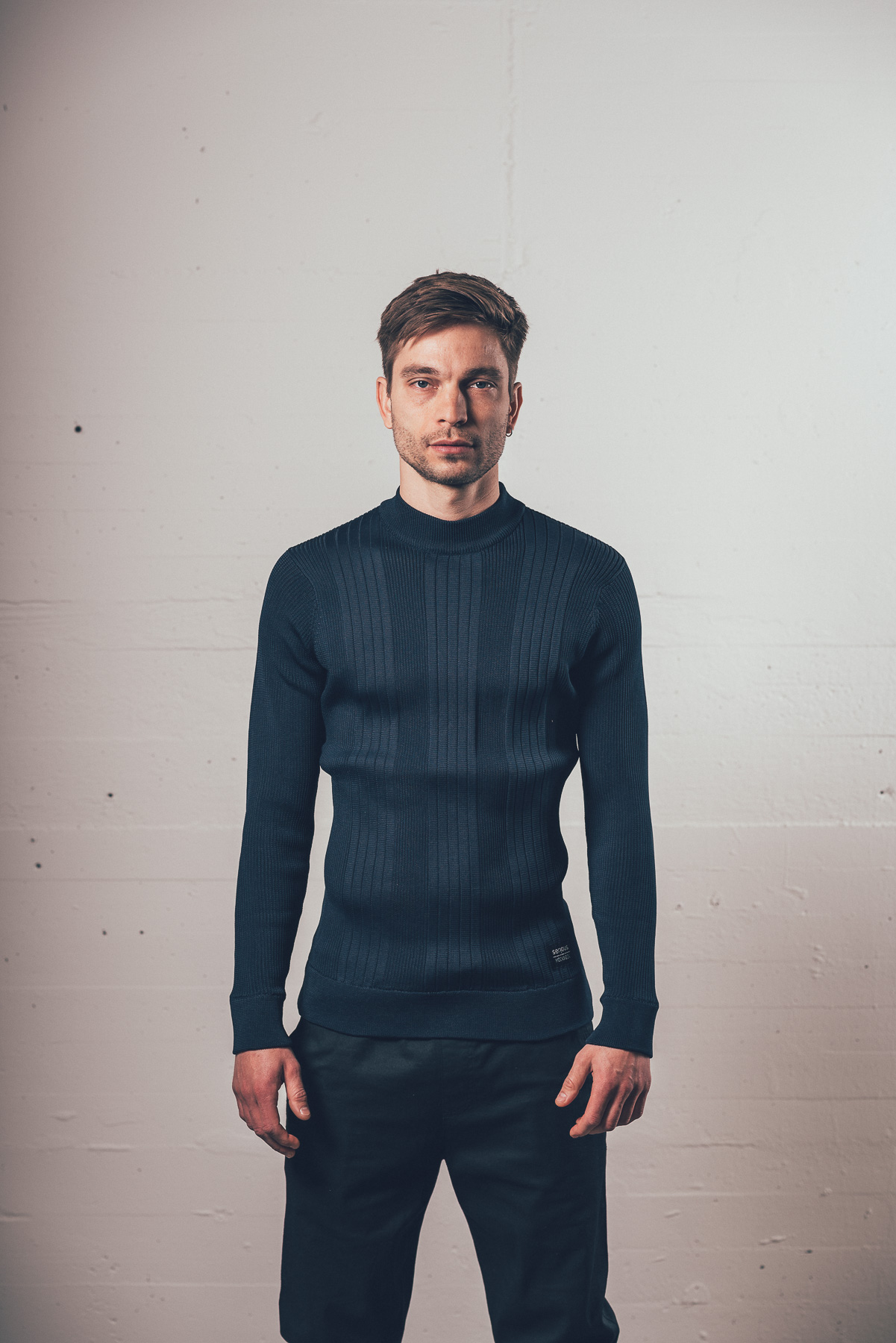 Serious Mockneck - navy – Bild 4