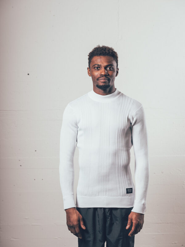 Serious Mockneck | White