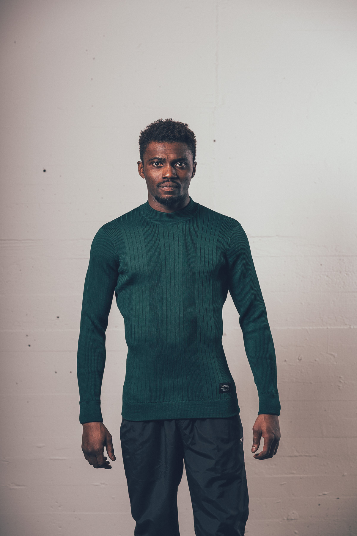 Serious Mockneck | Dark Green