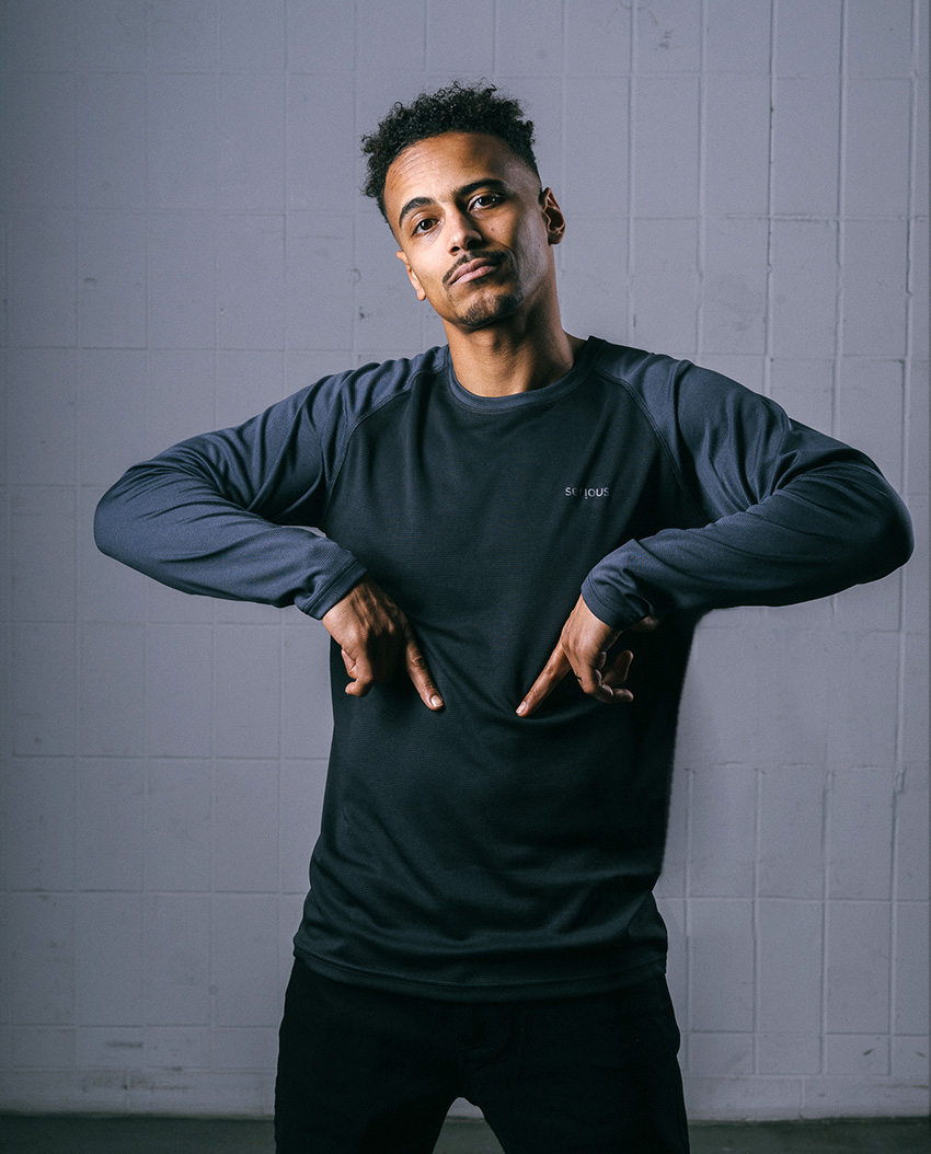 Serious Perform Longsleeve - anthracite – Bild 3